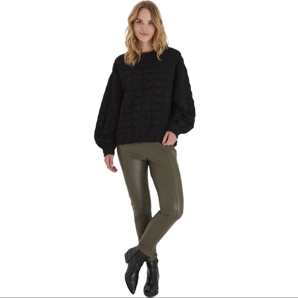 B.Young Byprisa Quilted Pullover Champagne XS - Picture 4 of 15